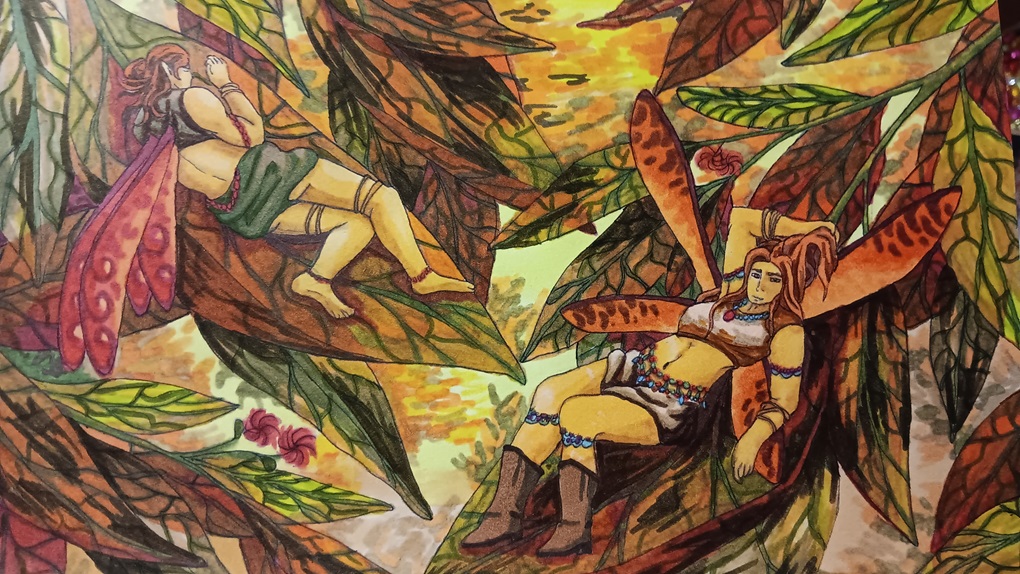 NDIS client Esther Parfett Drawing 3 Artist Texta